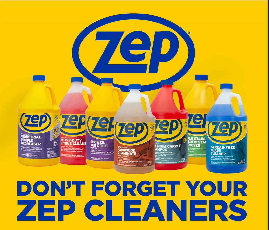 Zep Professional 32 oz Spray Bottle (Case of 36) - Heavy Duty Refillable Sprayer with Adjustable Nozzle for Fine Mist or Strong Spray - Perfect for Cleaning, Gardening, and DIY Projects