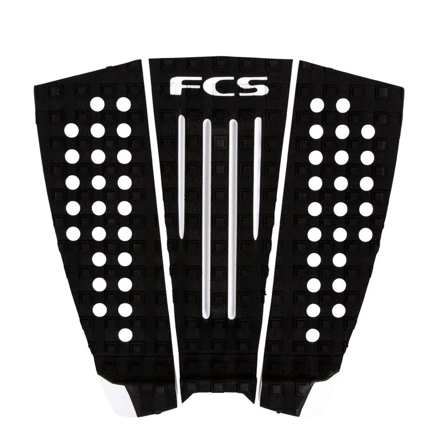 FCS Julian Traction Pad - Black/White Surfboard Grip for Enhanced Control - Perfect for Surfing, Paddleboarding & Water Sports
