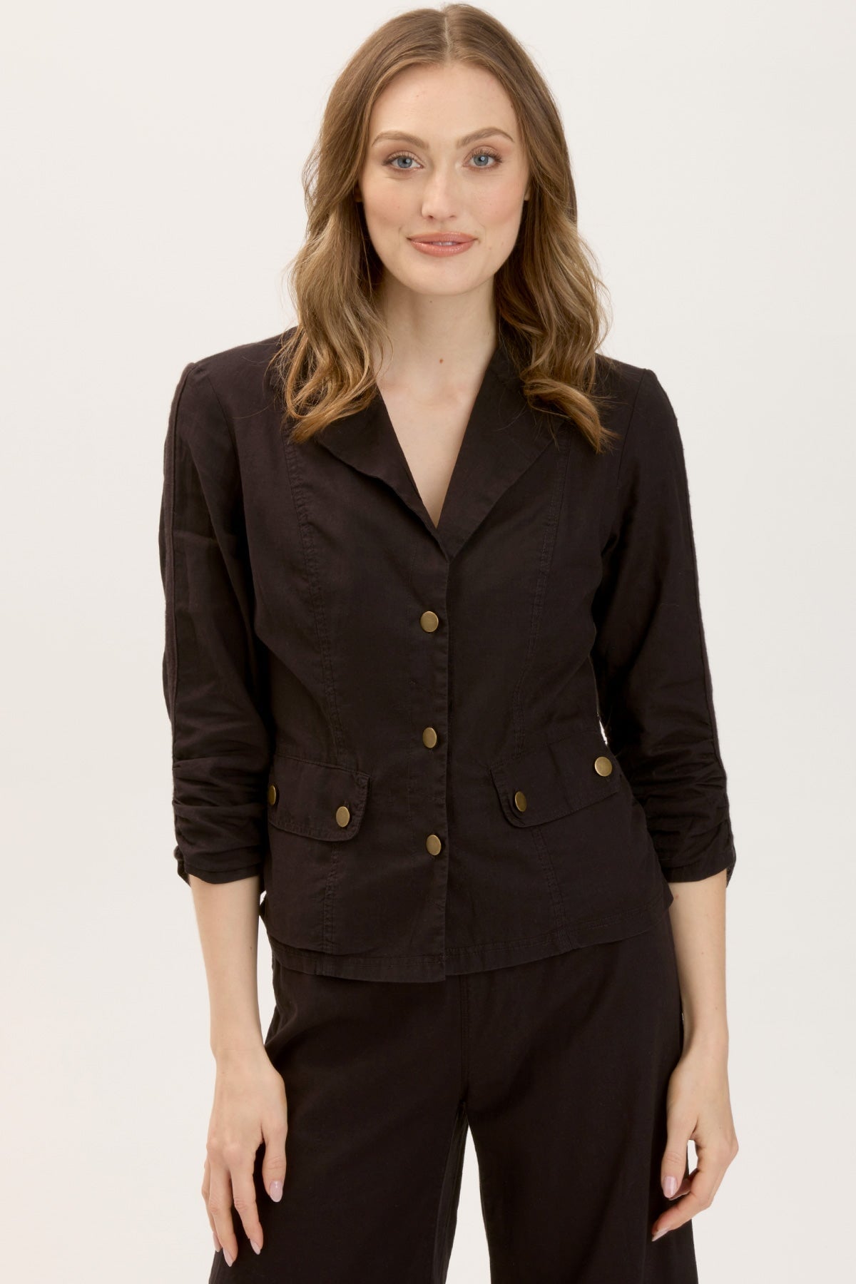Stylish Linen Folk Jacket for Women - Lightweight & Breathable Summer Cover-Up - Perfect for Boho Outfits, Beachwear, and Casual Fashion