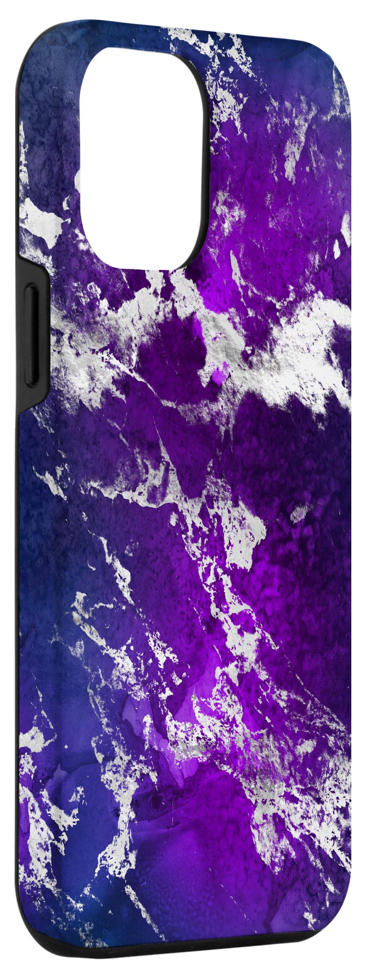 Premium iPhone 12 Pro Max Case - Galaxy Natural Purple Precious Stone Pattern Protective Cover | Slim Fit, Shockproof & Scratch-Resistant | Perfect for Everyday Use, Travel & Outdoor Activities