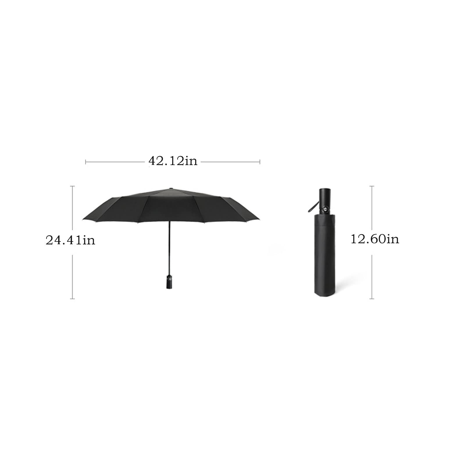 Compact Automatic Travel Umbrella - Windproof & Waterproof UV Protection Golf Umbrella for Men & Women - Perfect for Travel, Commuting, and Outdoor Activities