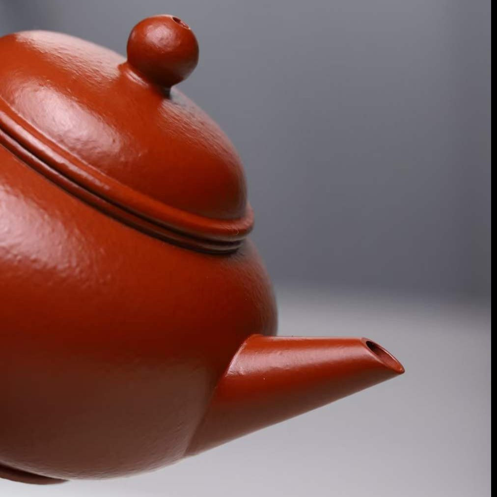 Handmade Zisha Teapot (Shui Ping Style) by Artist Zhu Liping (Level 4 2015) - Premium Zhu Ni Clay - Perfect for Chinese Tea Ceremony, Gongfu Tea & Collectors