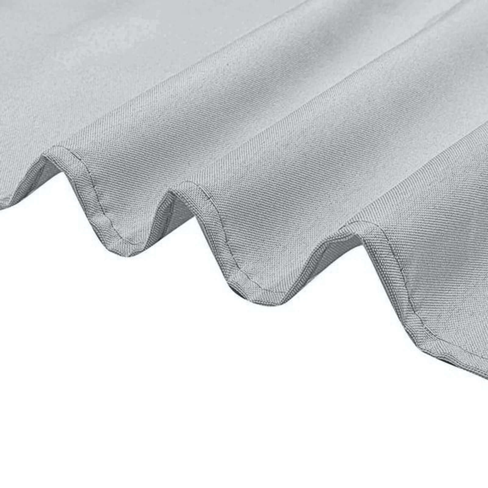 Efavormart 10 Pack 120 Inch Round Tablecloth - Stain & Wrinkle Resistant Washable Polyester Table Cover for Wedding, Banquet, Party, Dining Room - Silver | Elegant Decor for Special Occasions and Everyday Use