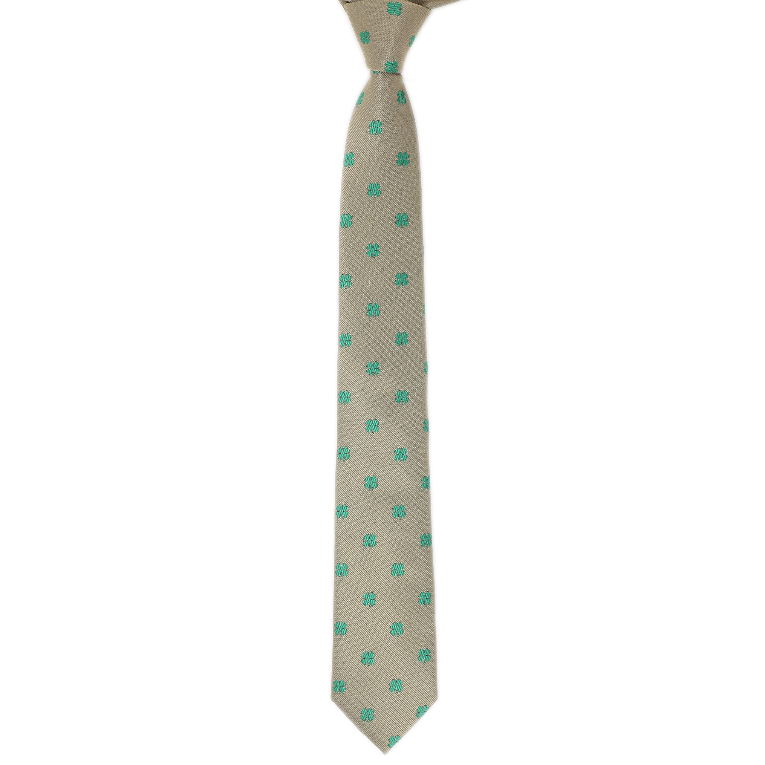 Eco-Friendly Plants & Trees Pattern Necktie - Stylish Men's Fashion Accessory for Father's Day, Birthday Gifts - Perfect for Office, Wedding & Formal Events