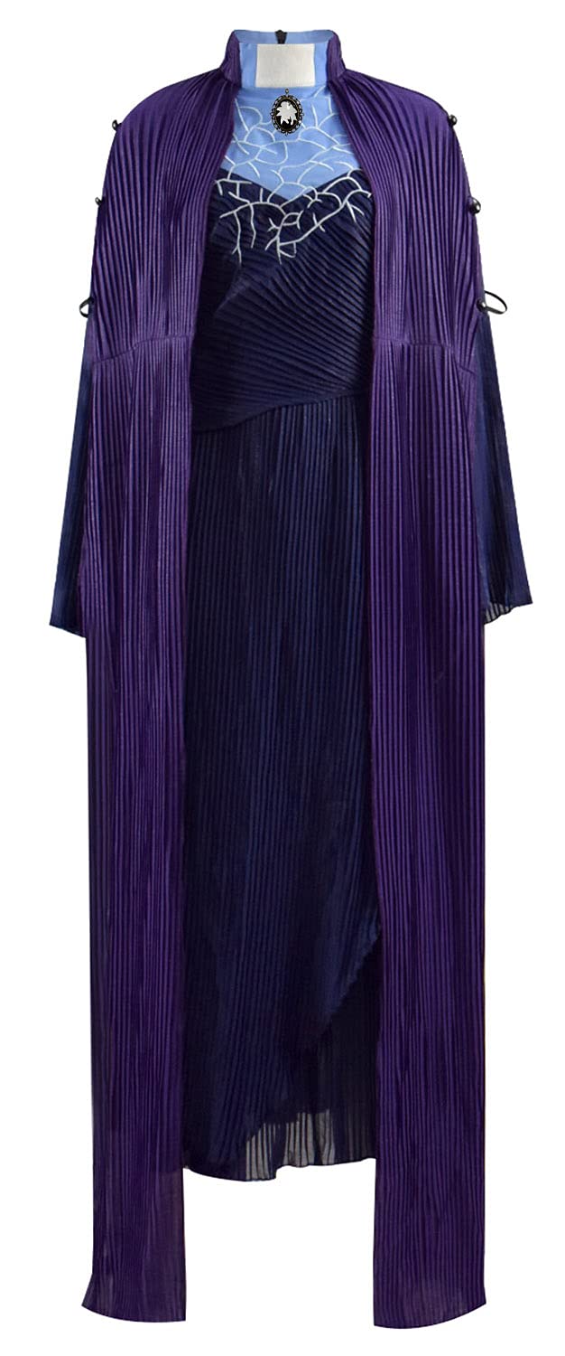 Agatha Harkness Cosplay Costume for Women - Scarlet Witch Cape & Dress Outfit Set | Halloween, Comic Con, Cosplay Party Costume