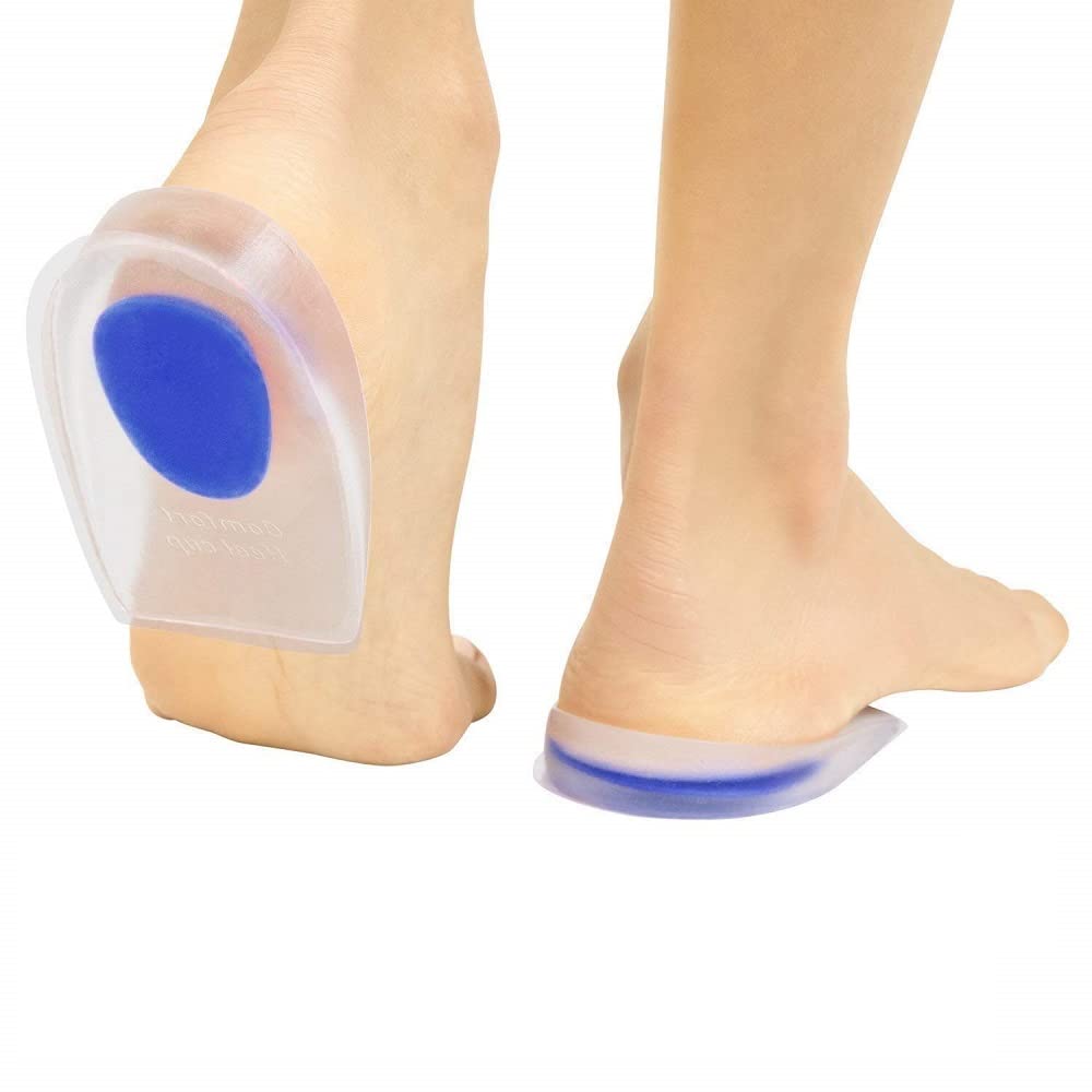 VARiSTY Silicone Gel Heel Pad Socks - Pain Relief for Swollen & Cracked Heels, Moisturizing Foot Care Cream with Ankle Support - Men & Women (BH 1912) - Perfect for Running, Walking & Daily Comfort