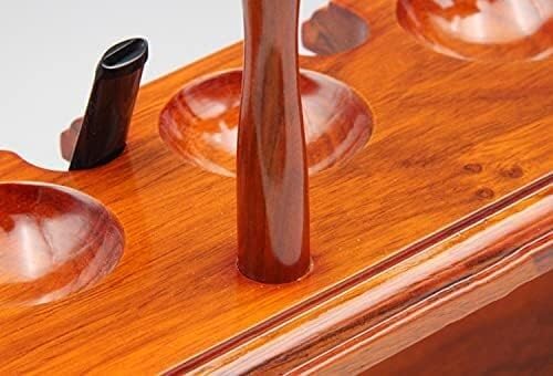 Premium Wooden Tobacco Pipe Stand - Holds 8 Smoking Pipes - Universal Stylish Smoker Accessories for Home, Office & Relaxation Use