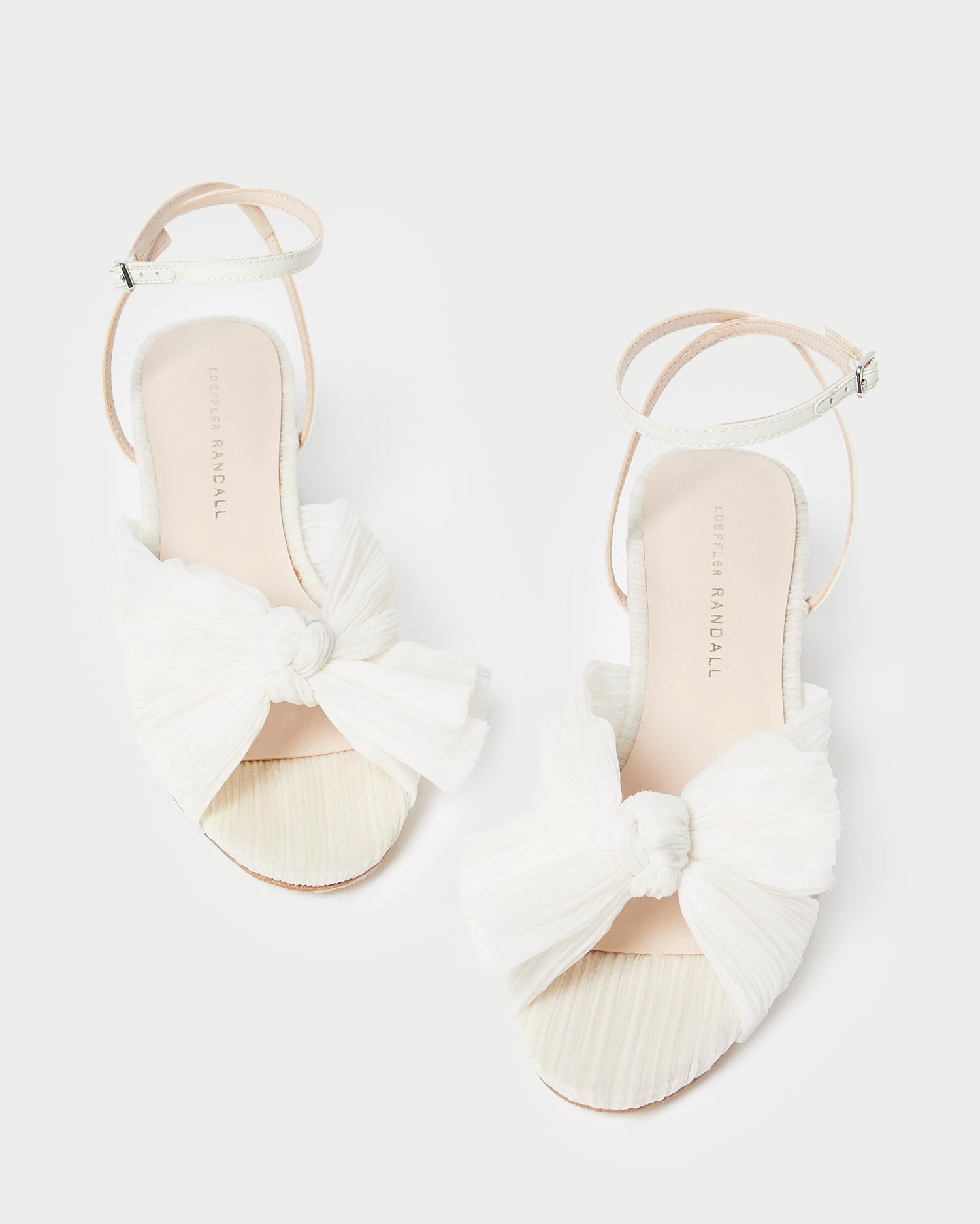 Dahlia Pearl Pleated Bow Heel - Elegant Women's Dress Shoes for Weddings, Parties & Special Occasions