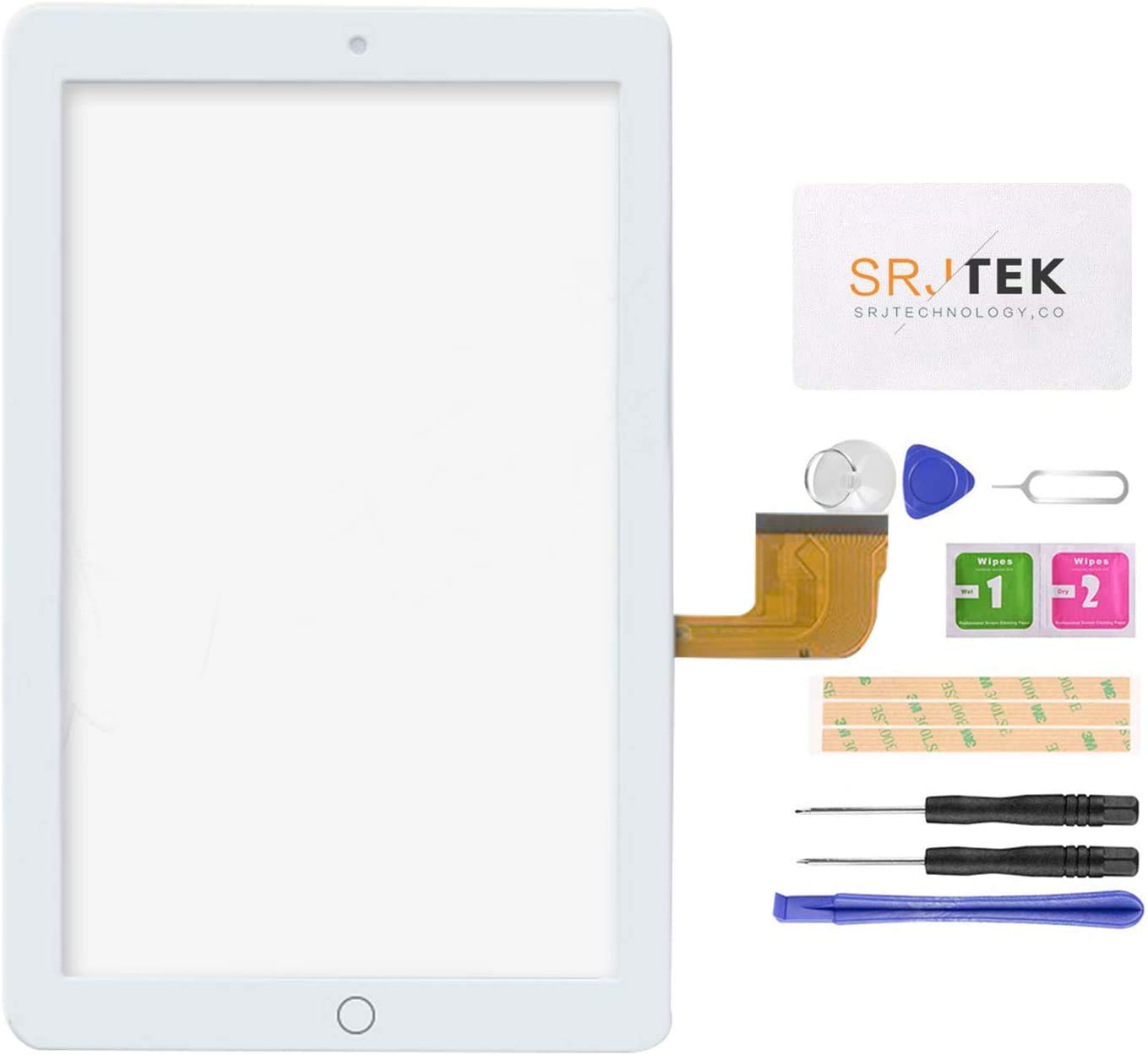 Original MTK P10 10.1 Inch Tablet Touch Screen Digitizer Replacement - White | LCD Display Repair Part for Android Tablet | Perfect for DIY Fixes & Tech Upgrades