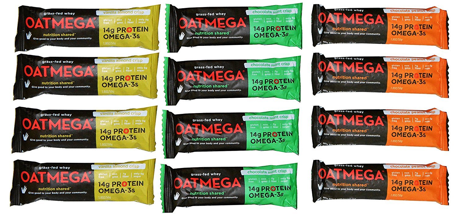 Grass-Fed Whey Protein Bars - Variety Pack of 12 (1.8 oz Each) | High Protein Snack for Gym, Hiking & On-the-Go Energy