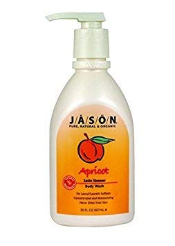 Jason Body Care: Pure Natural Body Wash, Glowing Apricot Scent, 30 oz (8 Pack) - Hydrating & Nourishing for Soft, Smooth Skin - Perfect for Daily Shower, Spa Day & Gift Sets