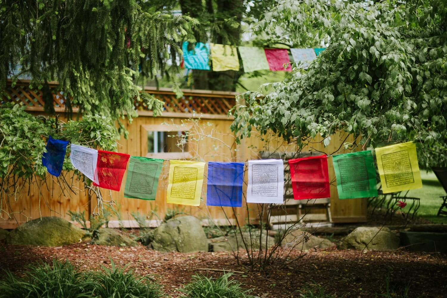 Authentic Green Tara Mantra Prayer Flags - Buddhist Blessings for Peace & Protection | Perfect for Home, Garden & Meditation Spaces