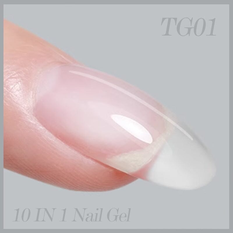 10ml 10 IN 1 Nail Gel Polish Set - TG02 Long Lasting Soak Off UV LED Gel for Manicure & Pedicure - Perfect for Salon, Home Nail Art & DIY Beauty Care