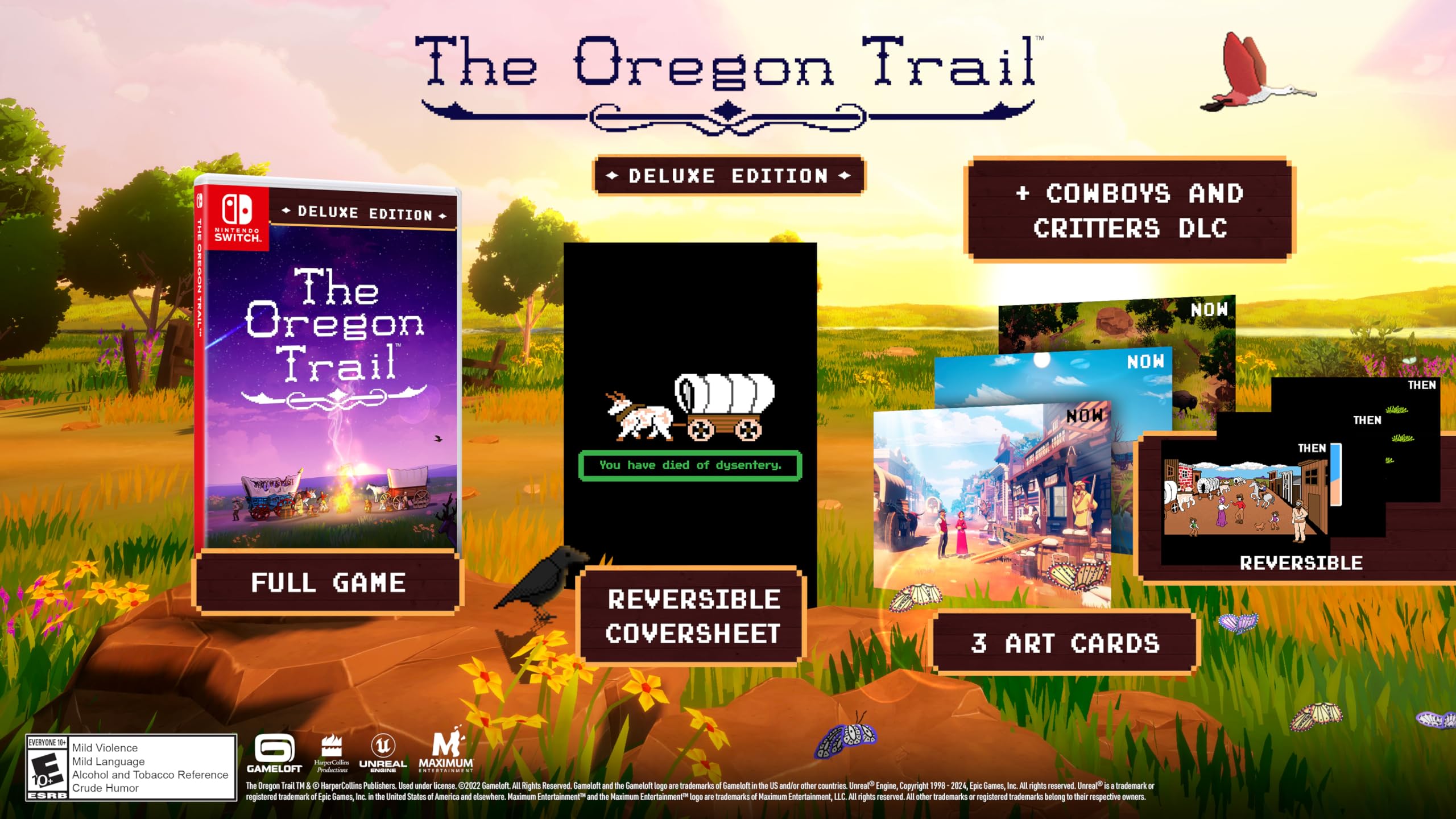 The Oregon Trail Game for Nintendo Switch - Classic Adventure & Survival Gameplay - Perfect for Family Fun & Retro Gaming Nights