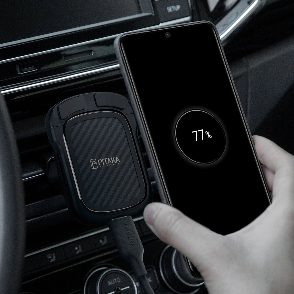 MagEZ Mount Qi - Wireless Charging Car Mount for iPhone & Android - Perfect for Hands-Free Driving & Commuting