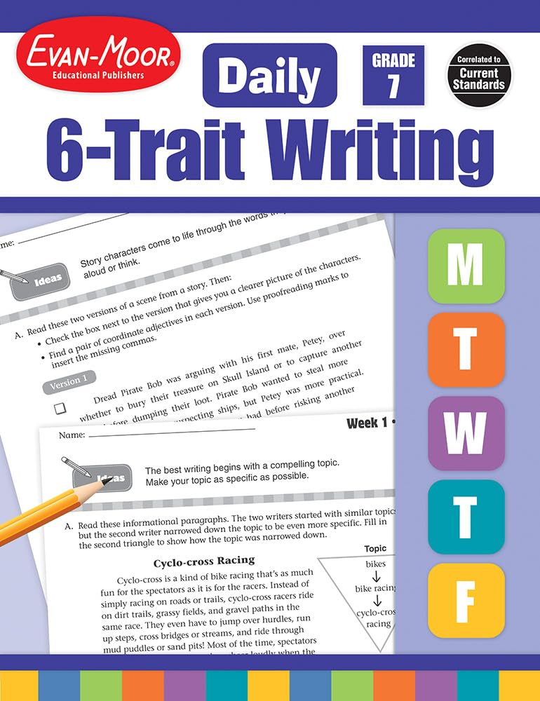 Daily 6-Trait Writing Grade 7 Teacher Edition - Comprehensive Writing Curriculum for Middle School Educators | Classroom Teaching Resource for Seventh Grade English