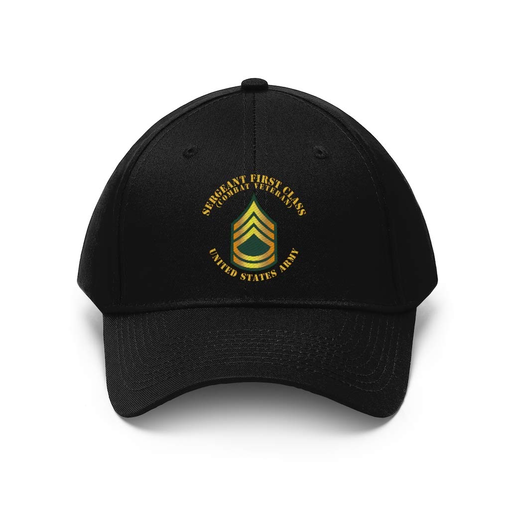 Army Sergeant First Class (SFC) Combat Veteran Hat - Military Cap for Veterans & Active Duty - Perfect for Outdoor Activities, Military Events & Everyday Wear