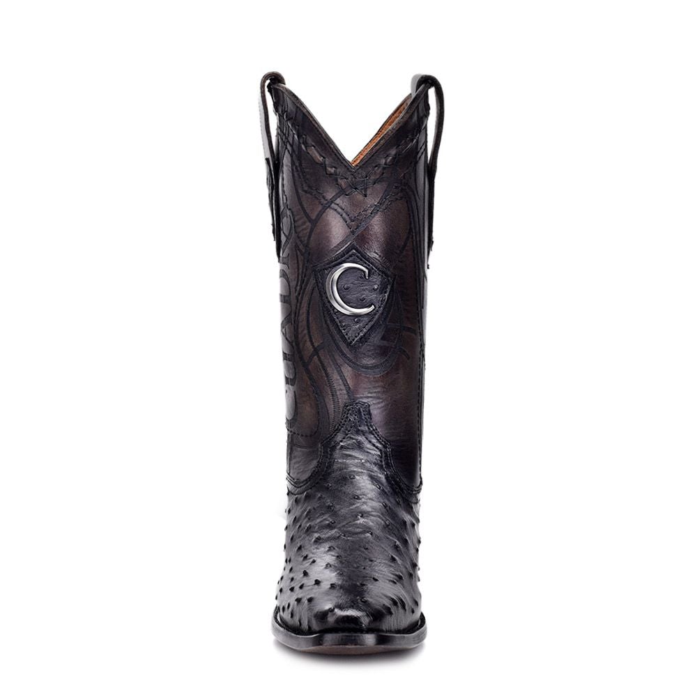 Exotic Ostrich Leather Cowboy Boots for Men - Cuadra Black Dress Boots - Premium 3C1NA1 Western Style | Perfect for Rodeo, Country Dancing & Casual Wear