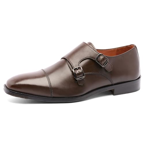Dark Brown Gain Calfskin Leather