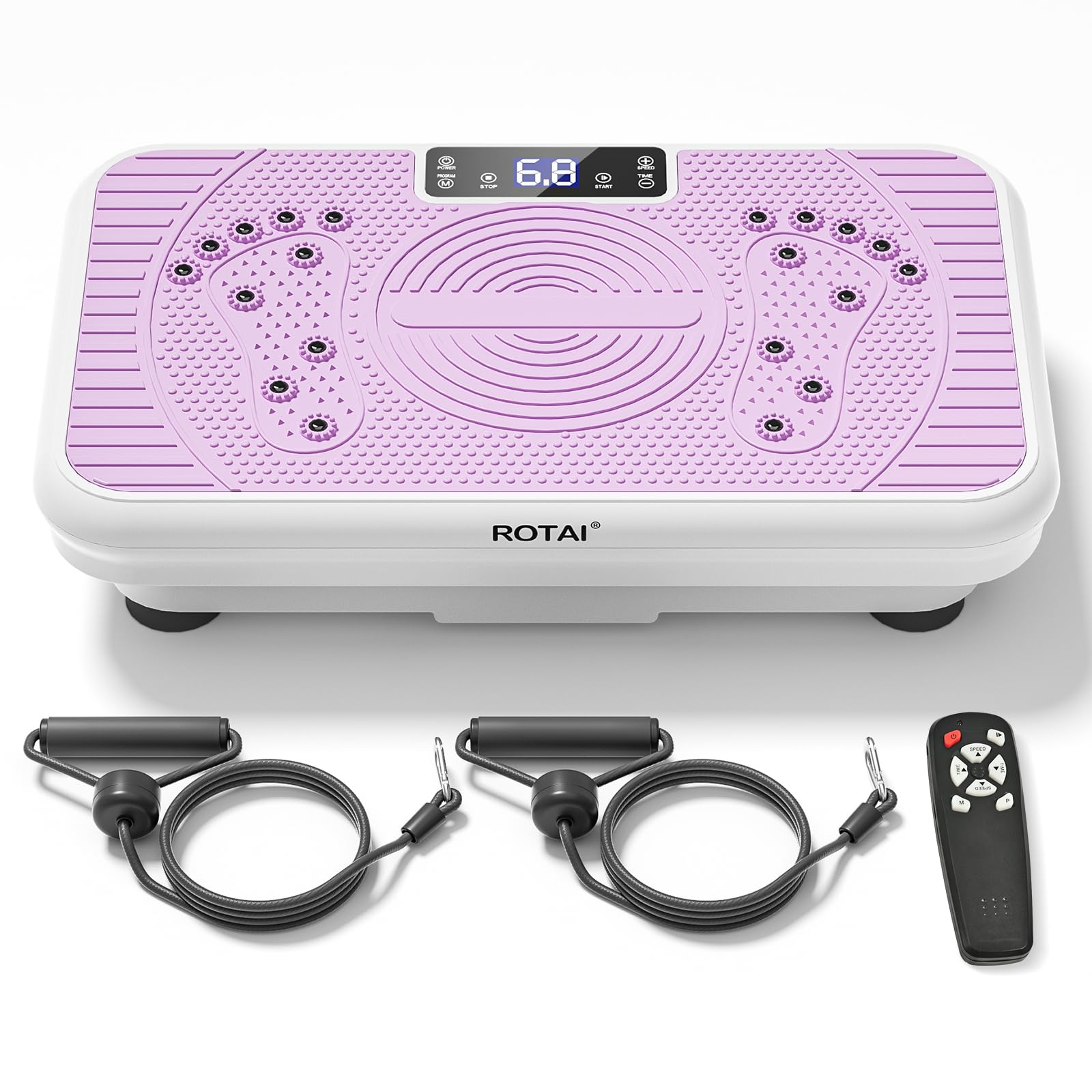 Vibration Plate Exercise Machine - Full Body Workout Platform for Weight Loss, Toning & Lymphatic Drainage | Home Gym Equipment for Fitness & Wellness | Perfect for Home, Office & Rehabilitation Use