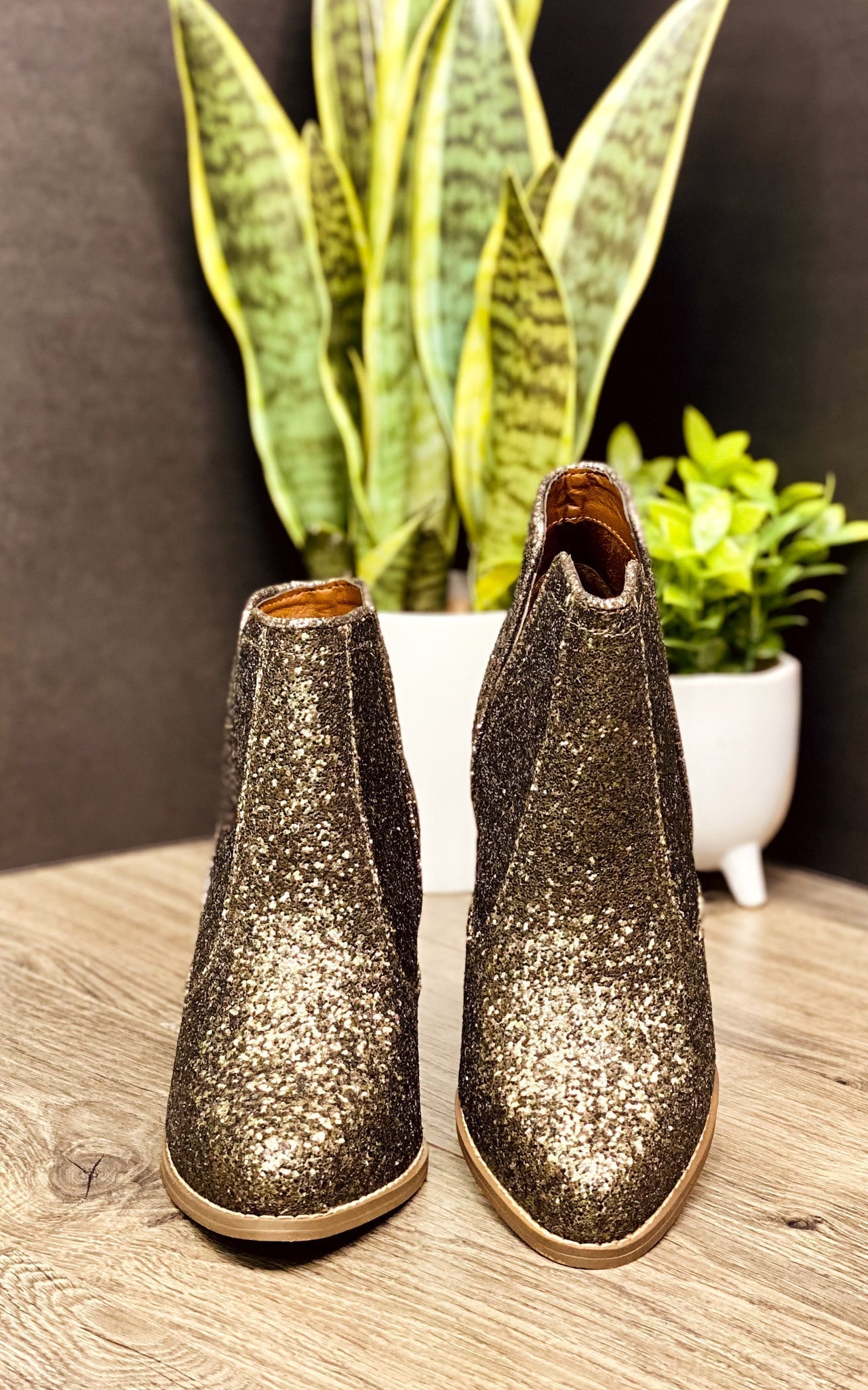 Fiera Booties in Bronze - Stylish Women's Ankle Boots for Fall & Winter Fashion | Perfect for Casual Outfits, Office Wear & Date Nights
