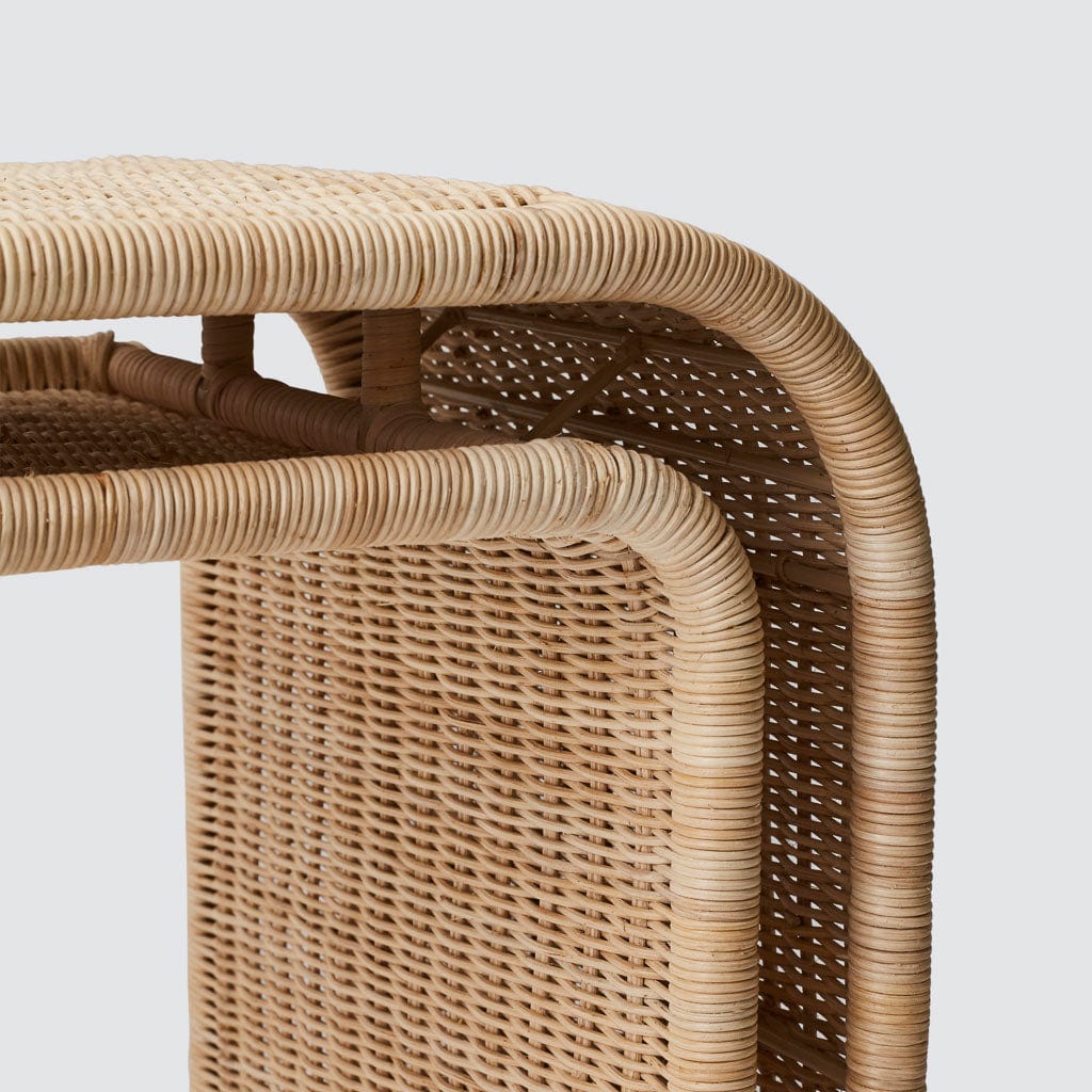 Penida Wicker Console Table - Handwoven Rattan Entryway Table with Storage Shelf | Perfect for Hallway, Living Room & Farmhouse Decor