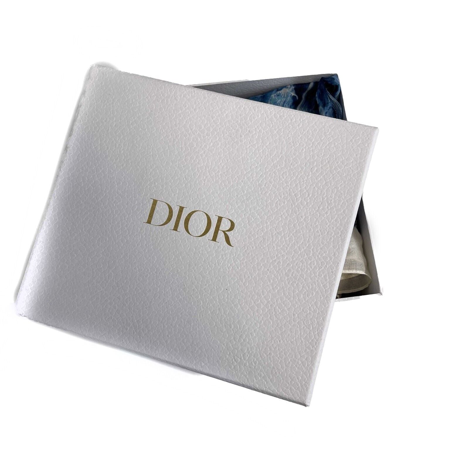 Christian Dior Limited Edition Blue & White Greek Statue Print Cotton Scarf - Cruise 2022 Collection - Perfect for Travel, Gift Giving & Fashion Accessories