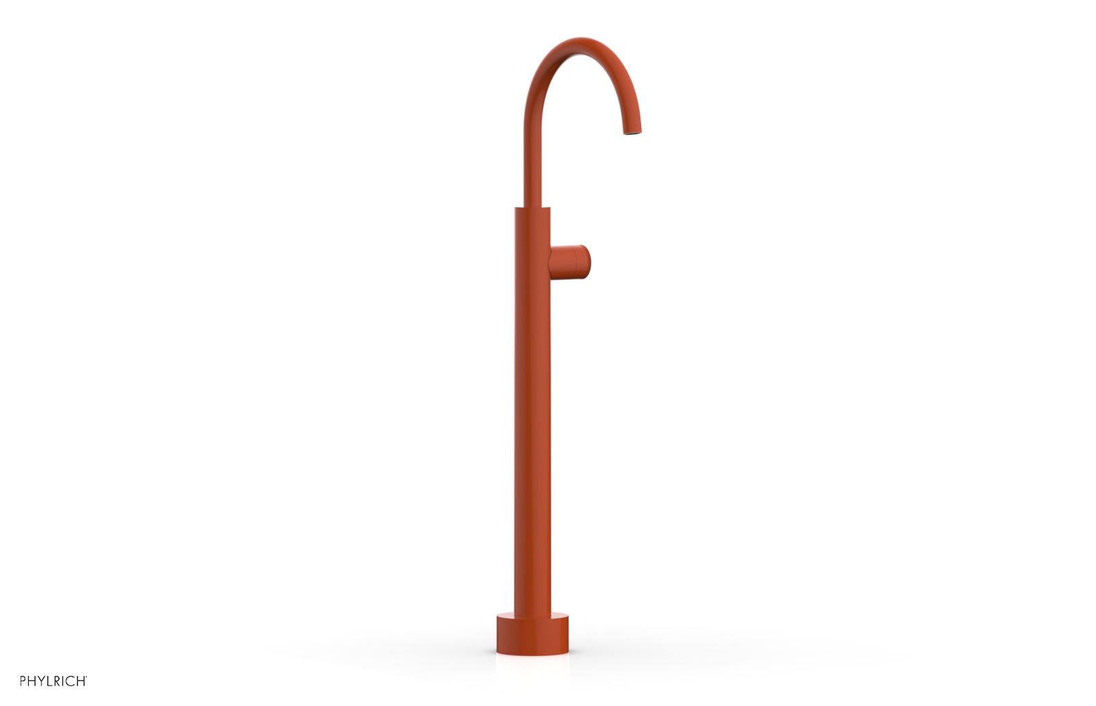 BASIC II Low Floor Mount Tub Filler with Knurled Handle - Model 230 44 04 - Perfect for Modern Bathroom Renovations and Spa-Like Shower Experiences