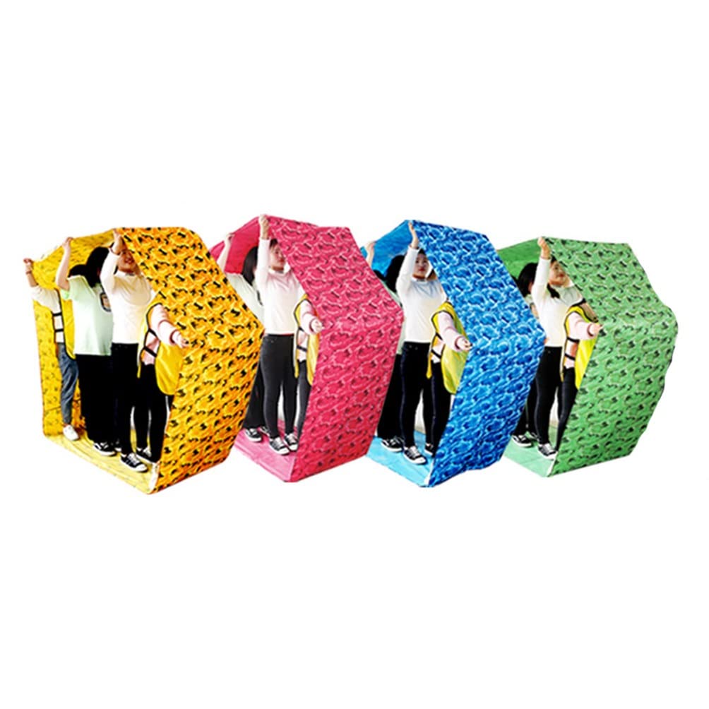 Teamwork Games Run Mat - 4PCS Indoor/Outdoor for Company & School Activities - Team Building Fun