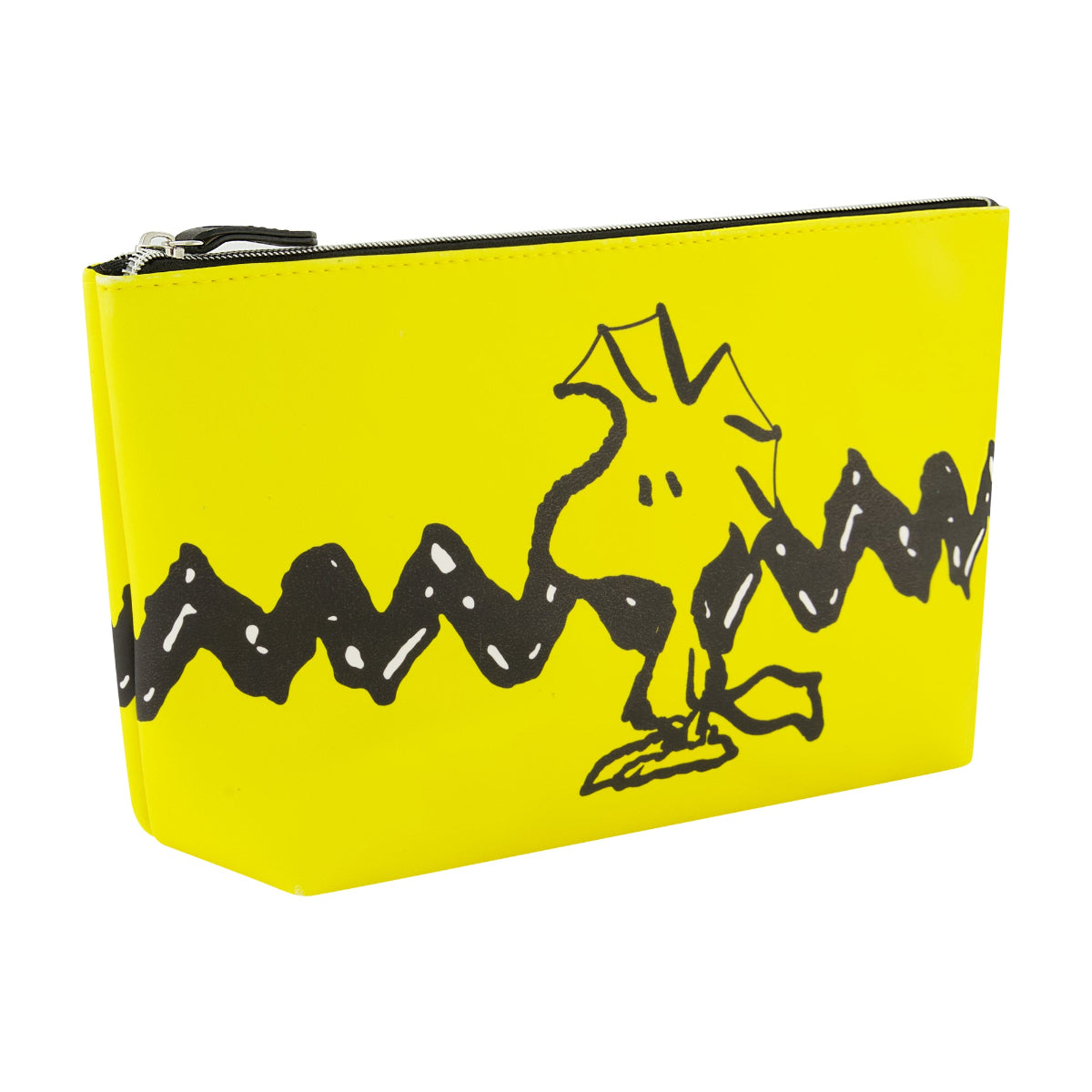 Peanuts & Woodstock Yellow Cosmetic Bag - Cute Snoopy Makeup Pouch for Travel, Gym & Daily Essentials | Vintage Cartoon Themed Beauty Accessories