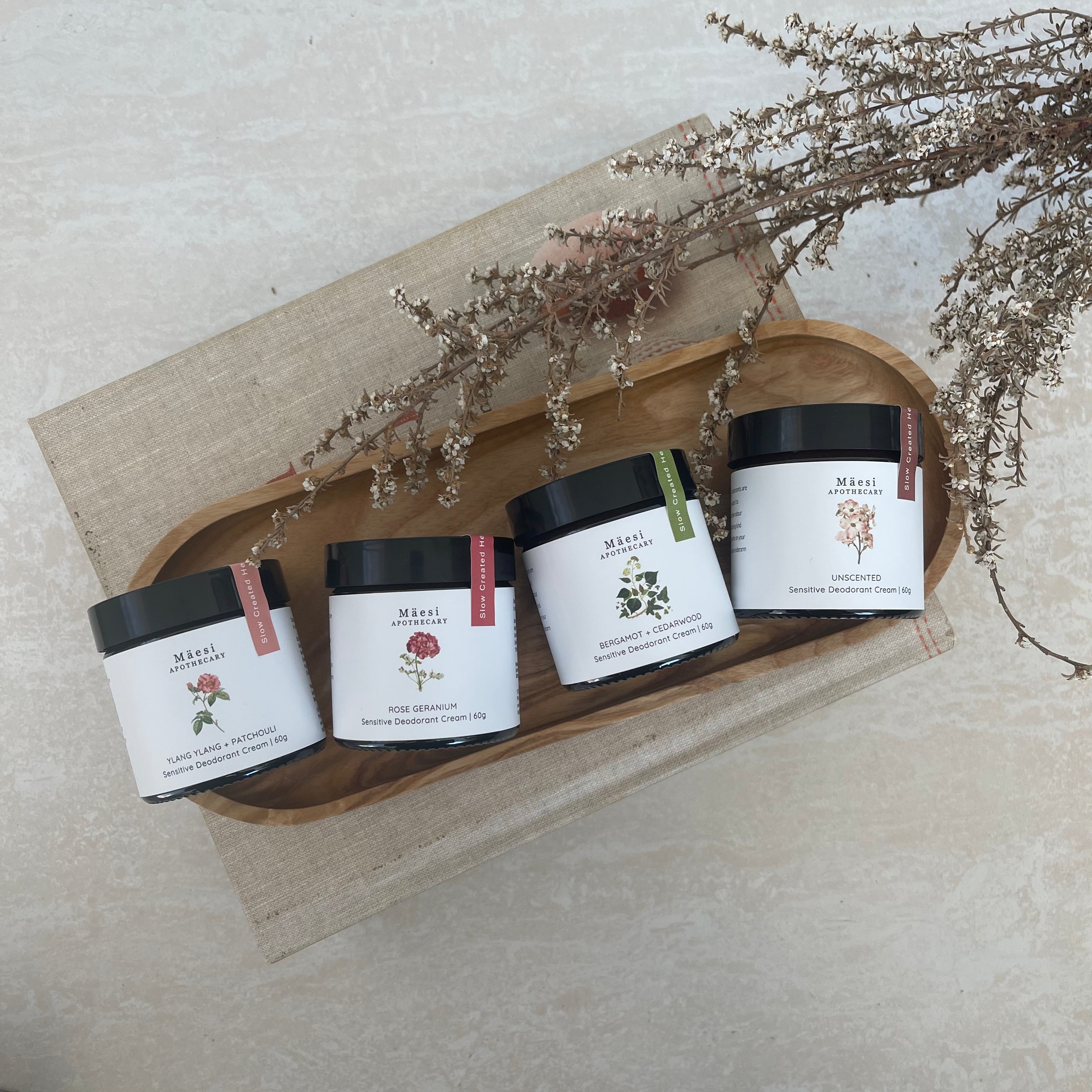 Natural Sensitive Skin Deodorant with Rose Geranium - Gentle & Effective Odor Protection for Women & Men - Perfect for Sensitive Skin & Daily Freshness