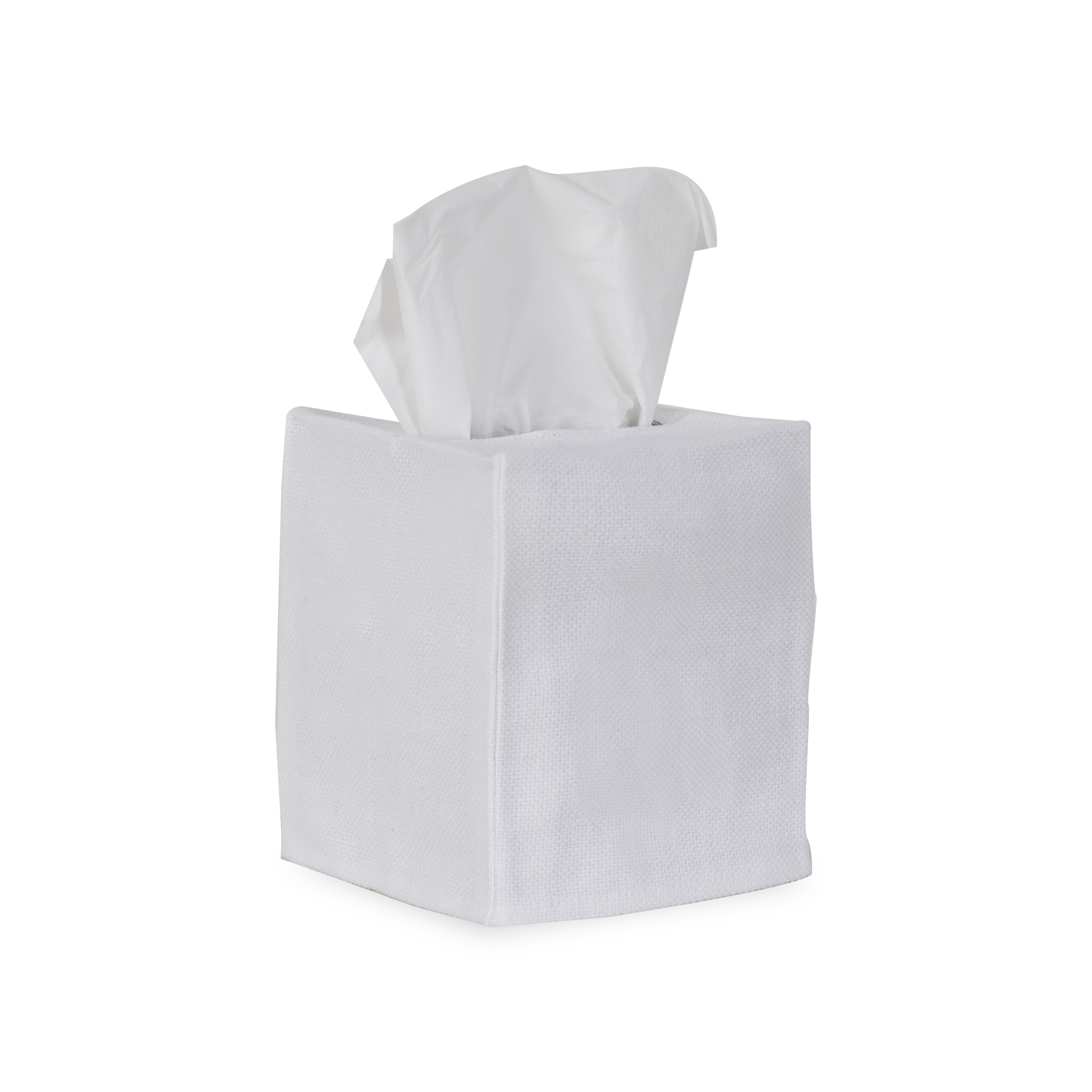 Linen Tissue Box Cover - Elegant & Stylish Home Decor for Living Room, Bedroom, or Bathroom | Soft Fabric Tissue Holder with Floral Design