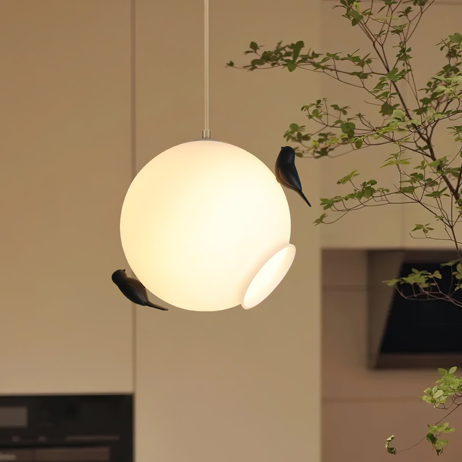 Handmade Rattan Bird's Nest Pendant Light - Boho Chic Hanging Ceiling Lamp for Living Room, Bedroom & Dining Room Decor