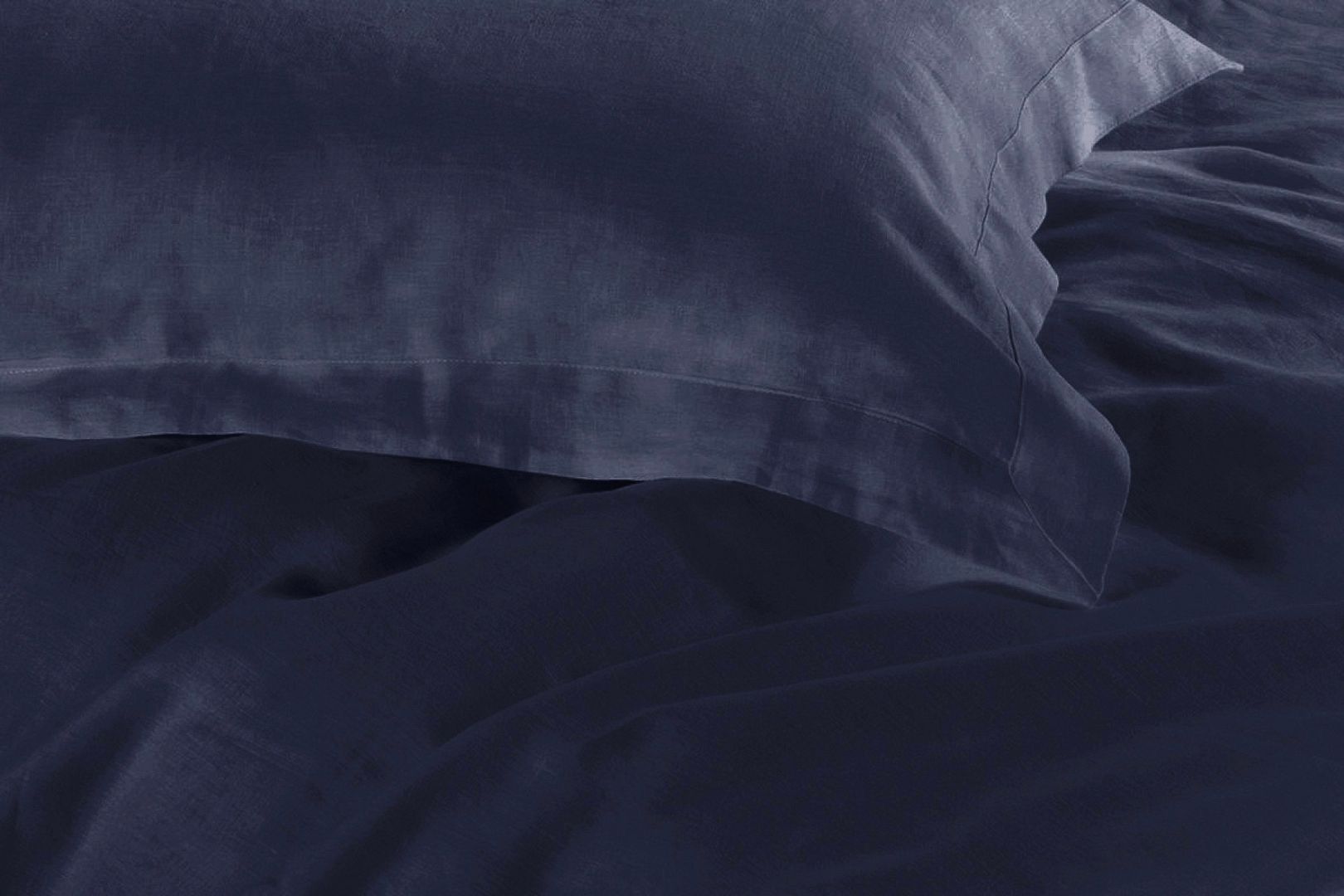 Premium 1000TC Super King Size Duvet Cover Set - Midnight Blue Luxury Bedding for Master Bedrooms & Guest Rooms