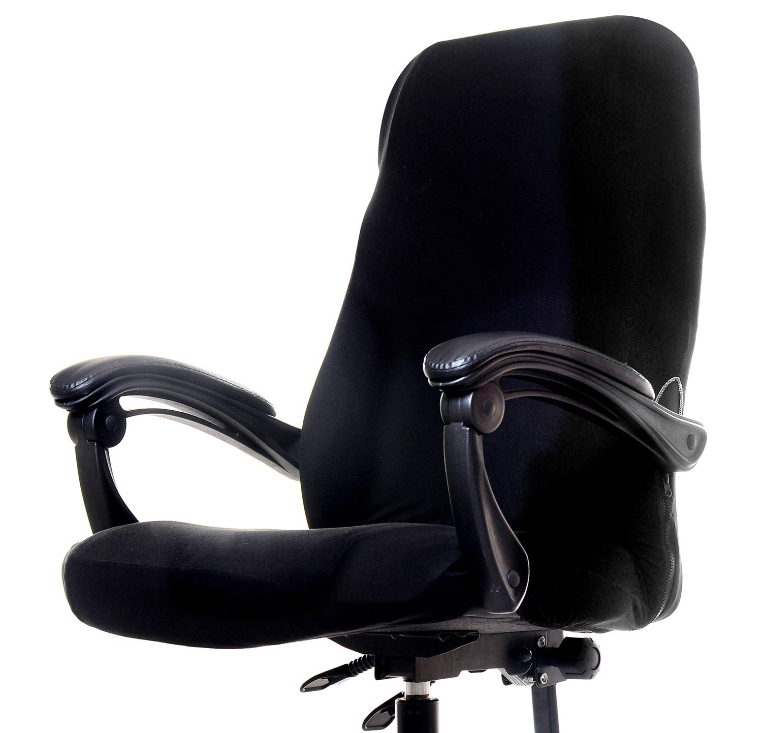 XNN Stretchable Computer Office Chair Cover - Breathable Protective Slipcover for Home & Office Use (Black) | Perfect for Desk Chairs, Gaming Chairs & Conference Room Seating