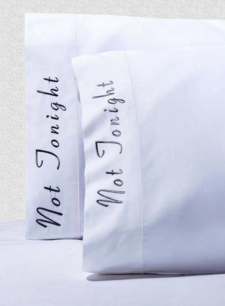 Embroidered Inspirational Quotes 500 Thread Count Cotton 2-Piece Pillowcase Set - Soft Bedding for Home Decor, Gifts & Cozy Bedroom Essentials