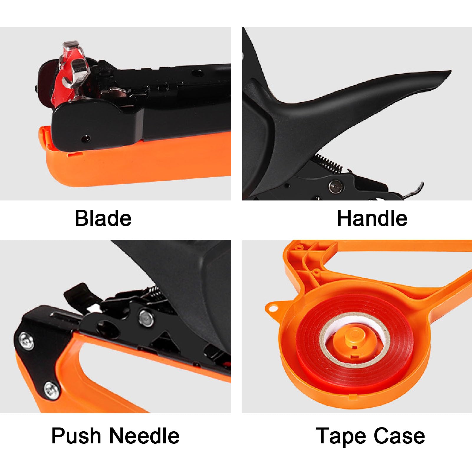 HEEPDD Plant Tying Machine - Garden Tape Gun with Blade for Grapes, Raspberries, Tomatoes & Vining Vegetables | Easy Plant Support Tool for Vineyards, Greenhouses & Home Gardens