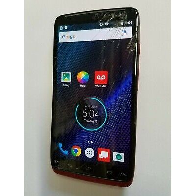 Motorola Droid Turbo 32GB Unlocked Smartphone - Verizon CDMA (Red) - Fast Charging, Durable Design for Work & Travel