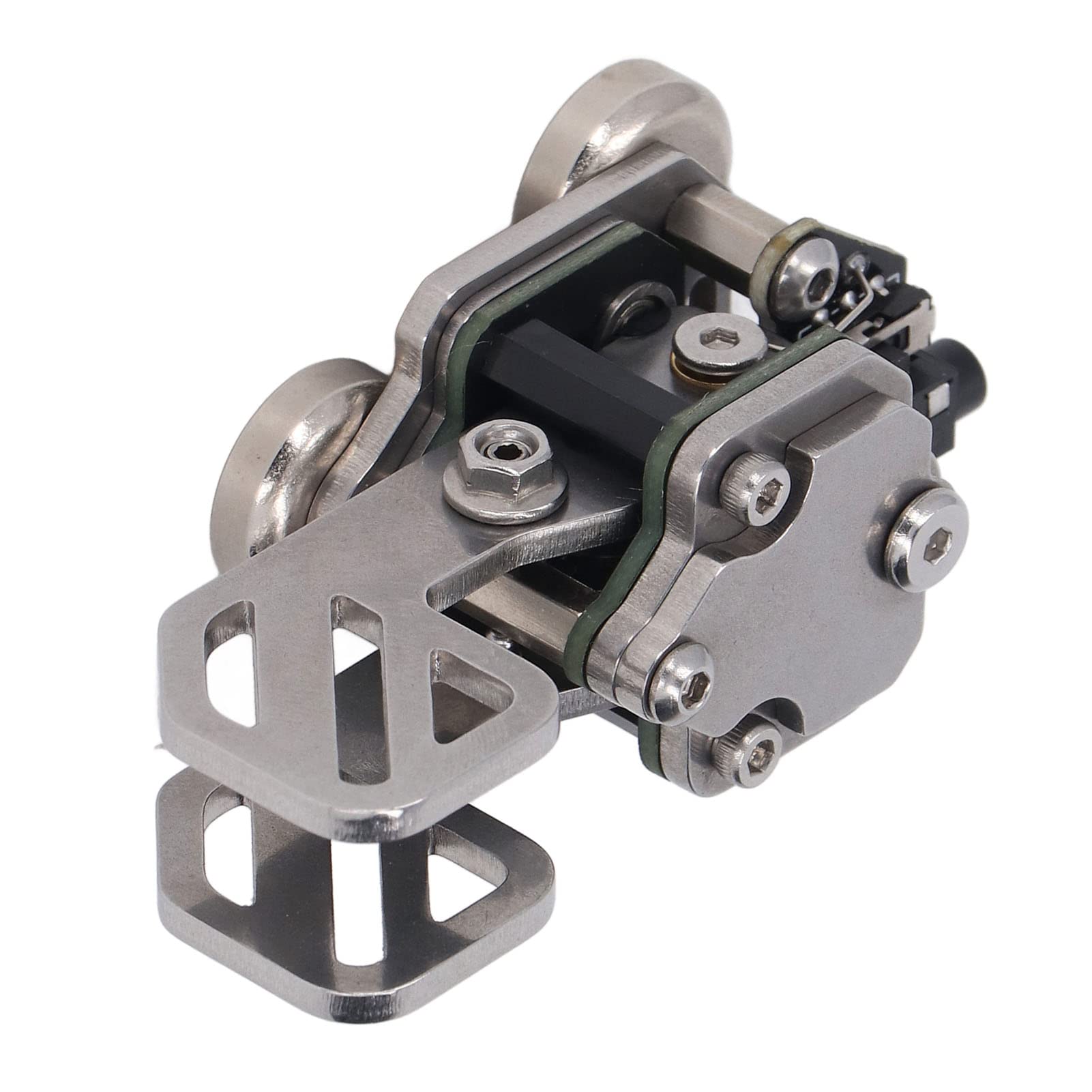 Morse Code Key - 3 Magnet Base Stainless Steel CW Paddle Key for Ham Radio, Telegraph & Communication | Durable & Easy to Use for Beginners & Professionals