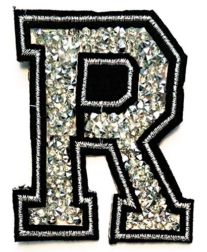Silver Crystal Letter R