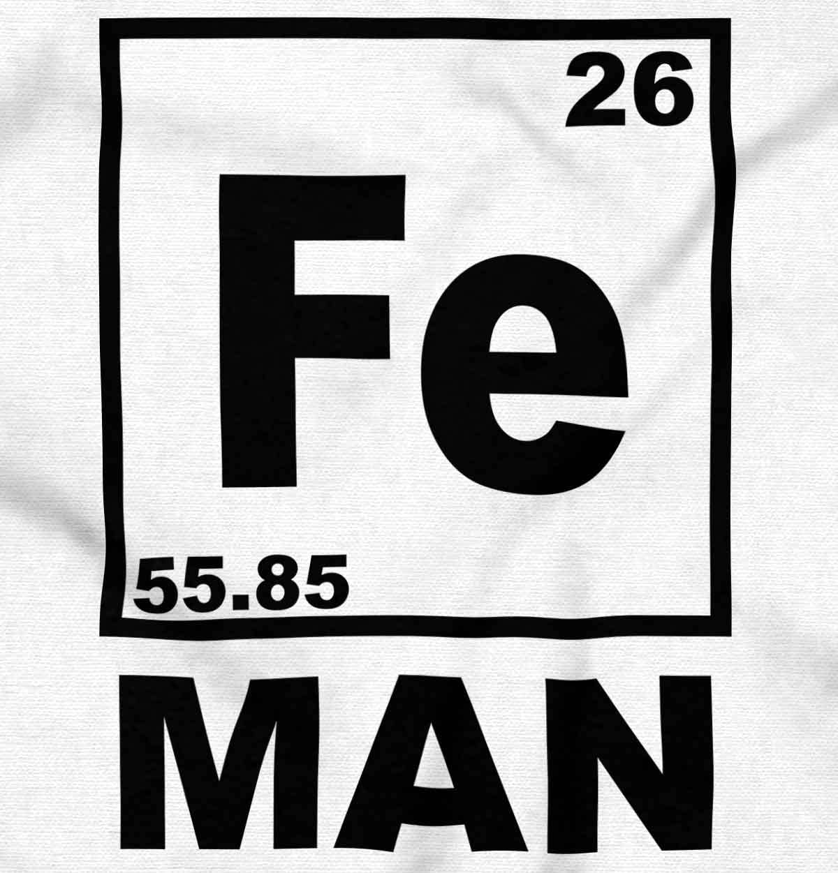 Fe Iron Science Elements Superhero Tank Top - Sleeveless Graphic Tee for Men | Perfect for Science Geeks, Comic Con & Casual Wear