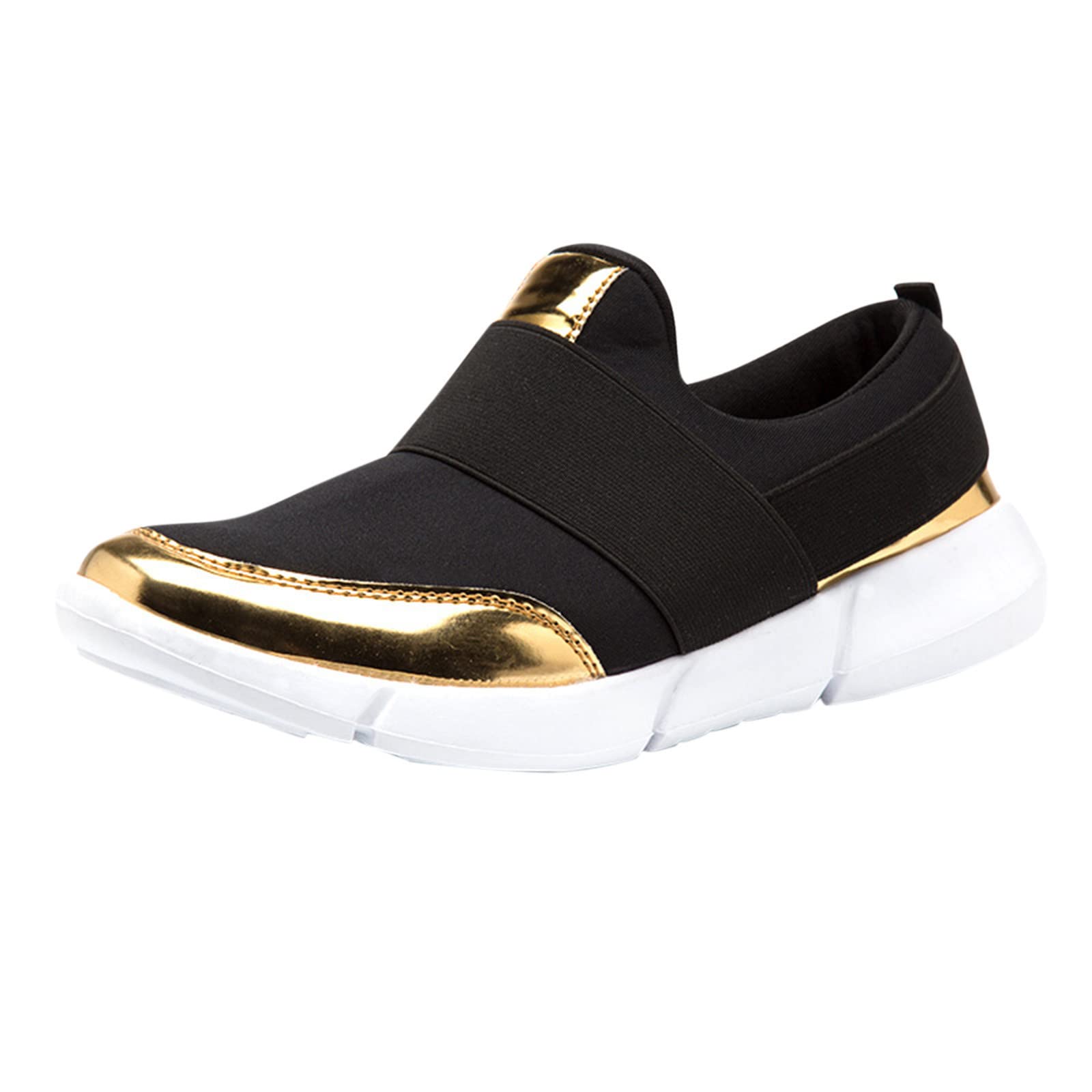 Women's Slip On Sneakers - Breathable Mesh Fabric Lightweight Running Shoes for Women - Perfect for Walking, Jogging, and Casual Wear