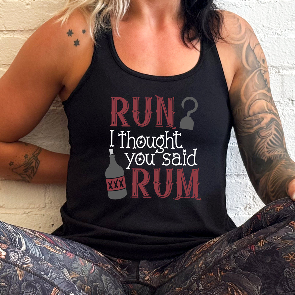 Funny Running & Rum T-Shirt - Hilarious Marathon Joke Tee for Runners & Drink Lovers - Perfect for 5K Races, Gym Workouts & Pub Nights