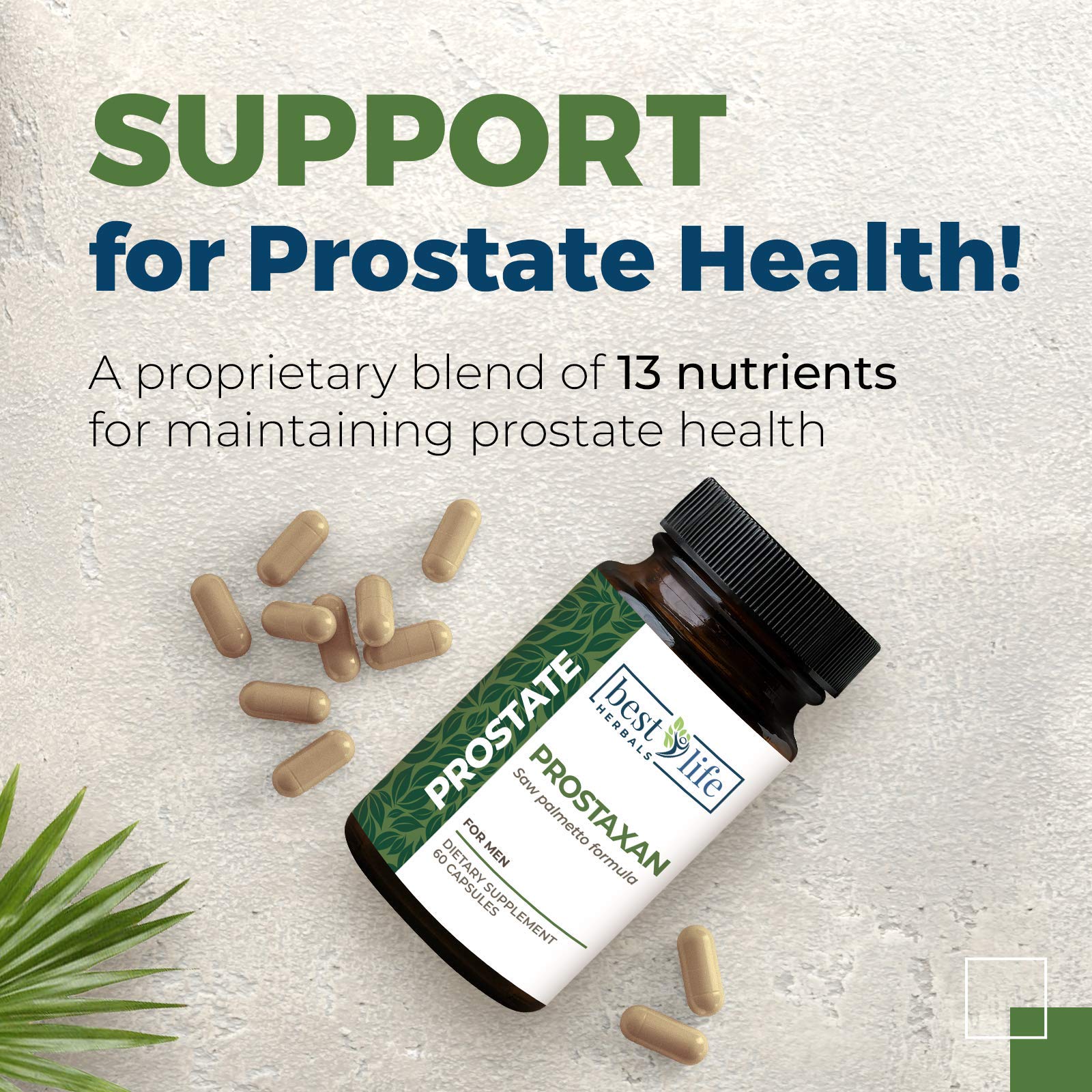 ProstaXan Saw Palmetto Supplement for Men's Prostate & Bladder Support - Natural Herbal Formula for Urinary Health - 4 Bottles (120 Capsules) - Supports Healthy Flow & Comfort - Perfect for Active Men & Seniors