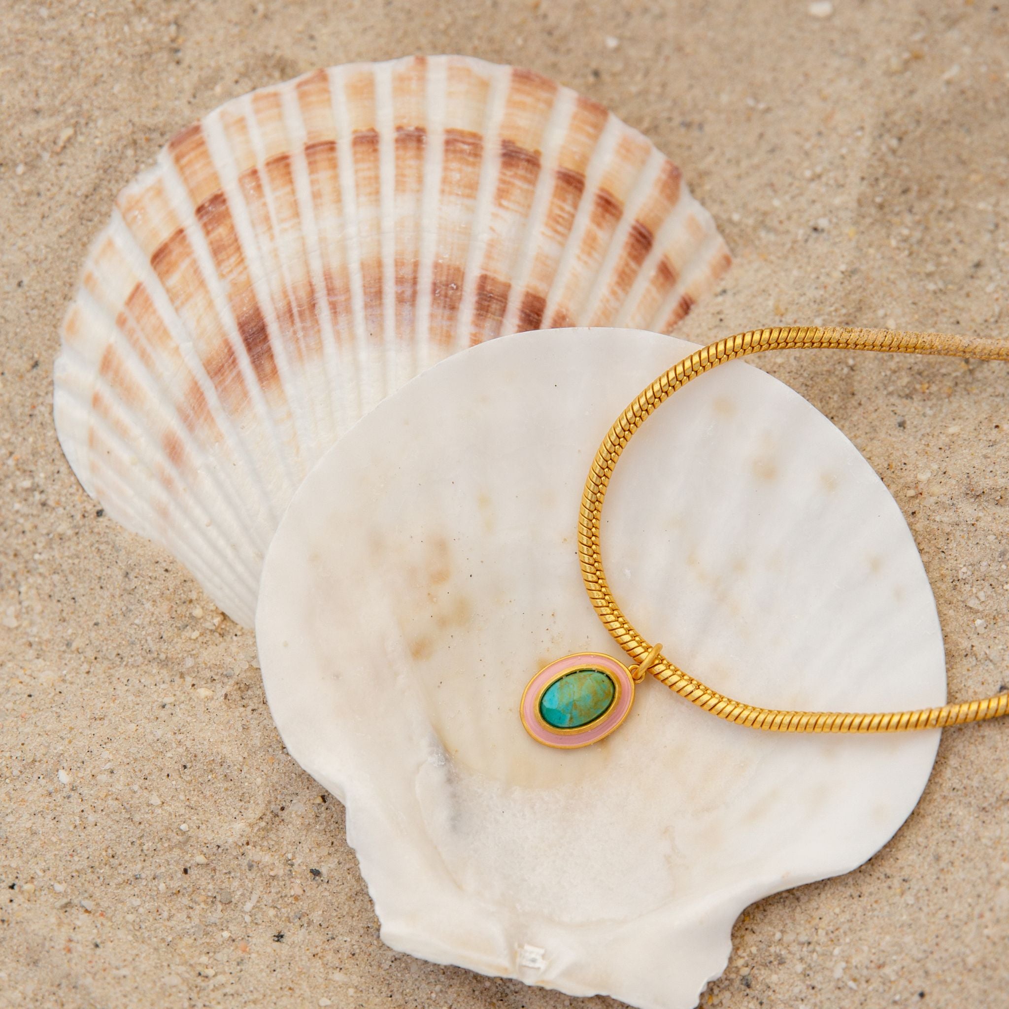 Portofino Turquoise Necklace for Women - Handmade Sterling Silver Pendant Jewelry - Perfect for Gifts, Parties & Everyday Wear