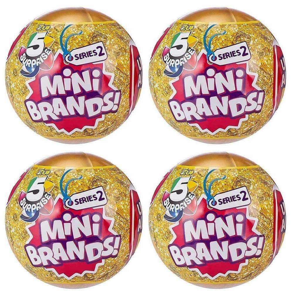 Zuru Toys 5 Surprise Mini Brands Series 2-4 Ball Bundle - Collectible Miniature Toys for Kids - Perfect for Birthday Gifts, Party Favors & Playtime Fun