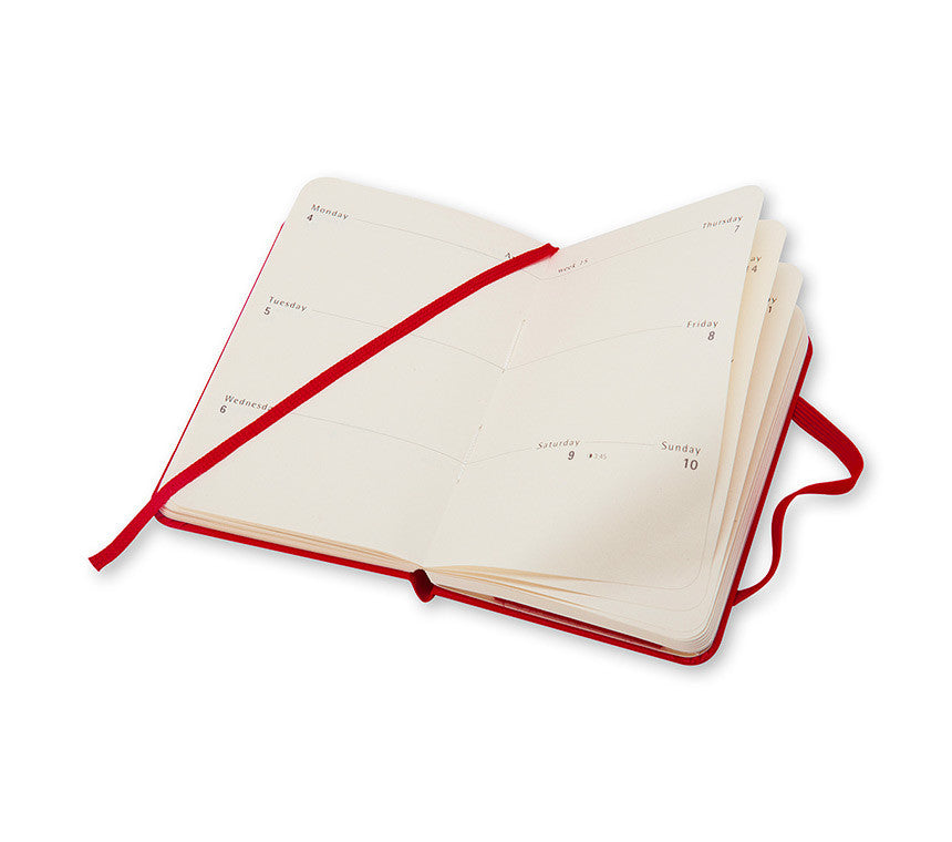 Moleskine 12-Month Horizontal Weekly Planner - Hard Cover Notebook for Work, School & Daily Organization | Perfect for Professionals & Students