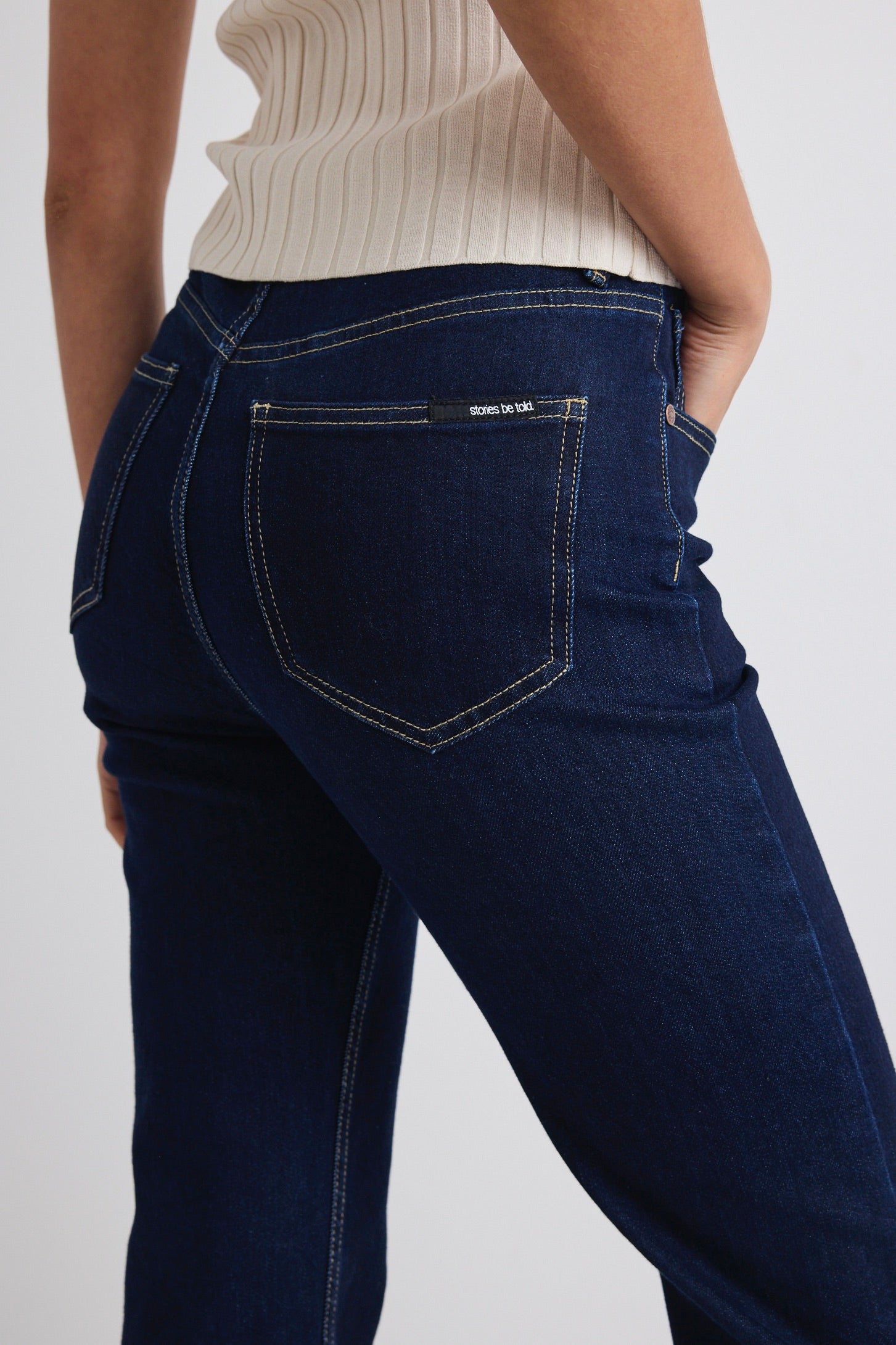 Farah Indigo High Rise Soft Flare Jeans for Women - Stretchy Denim Pants with Comfortable Fit - Perfect for Casual Wear, Office Outfits & Date Nights