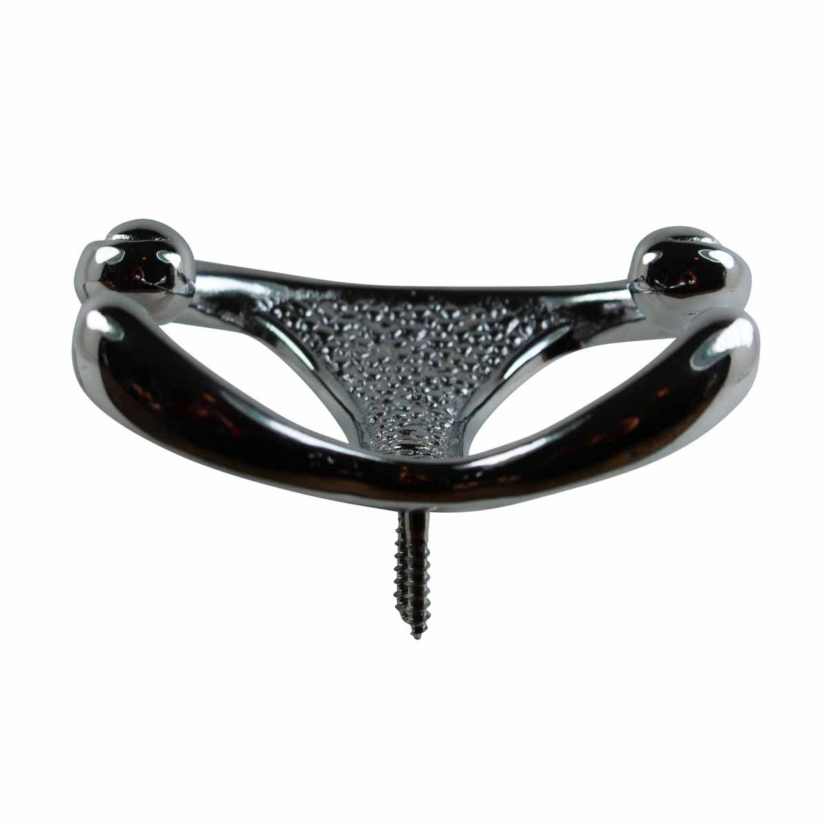 Double Robe Hook Chrome Solid Brass - Heavy Duty Bathroom Towel Hook for Robes, Hats & Coats | Renovator's Supply | Perfect for Bathroom, Bedroom & Entryway Organization