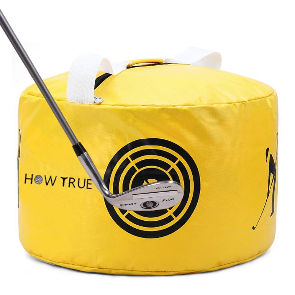 HOW TRUE Golf Smash Bag Swing Trainer - Portable Impact Practice Aid for Golfers | Improve Driving Range & Backyard Training | Perfect for Indoor/Outdoor Use